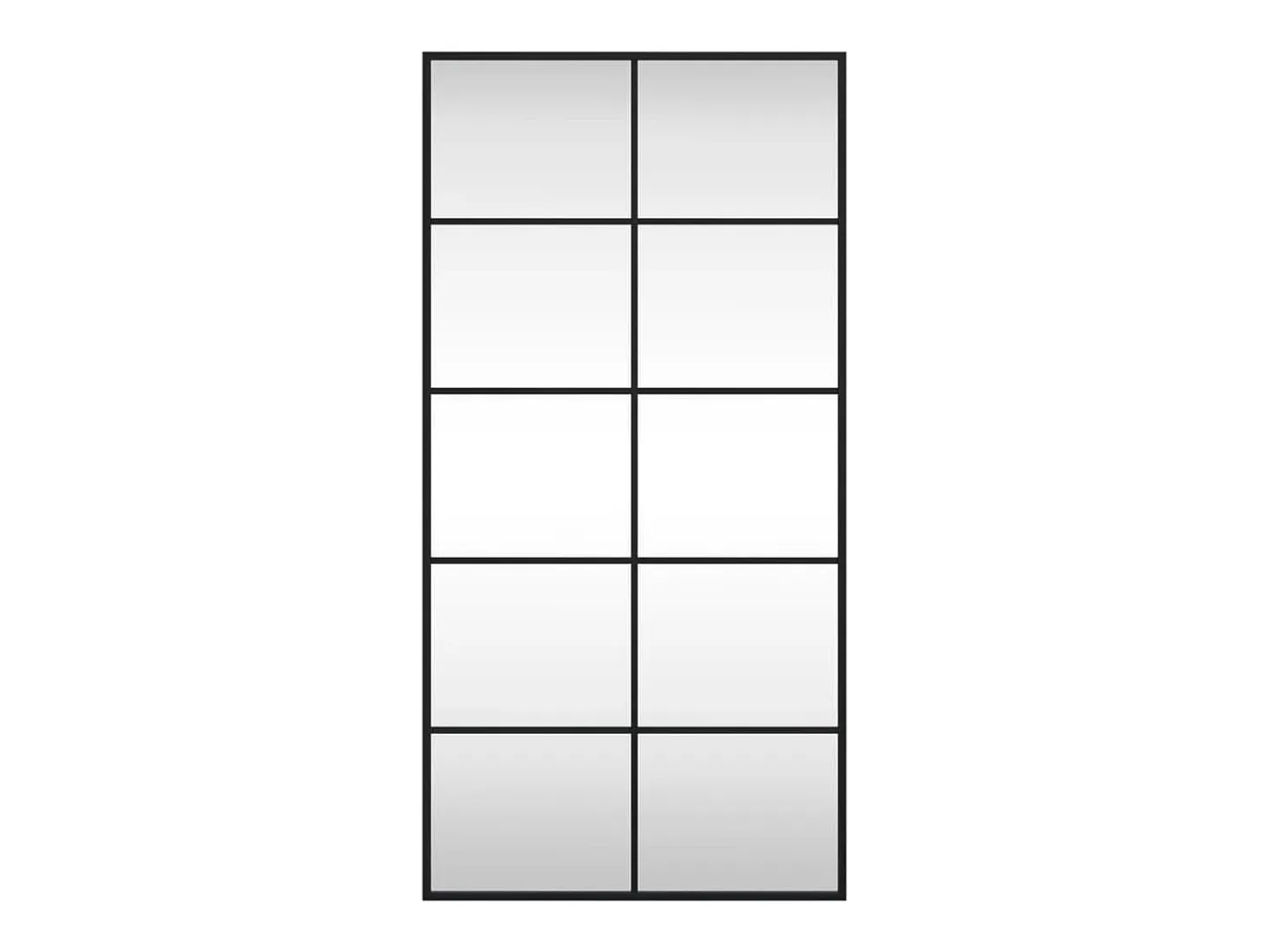 Espejo de pared negro 50x100 cm rectangular hierro