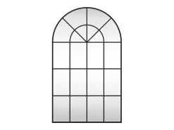 Espejo de pared negro 60x100 cm arco de hierro