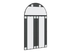 Espejo de pared negro 80x140 cm arco de hierro