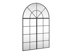 Espejo de pared negro 80x120 cm arco de hierro