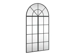 Espejo de pared negro 60x110 cm arco de hierro