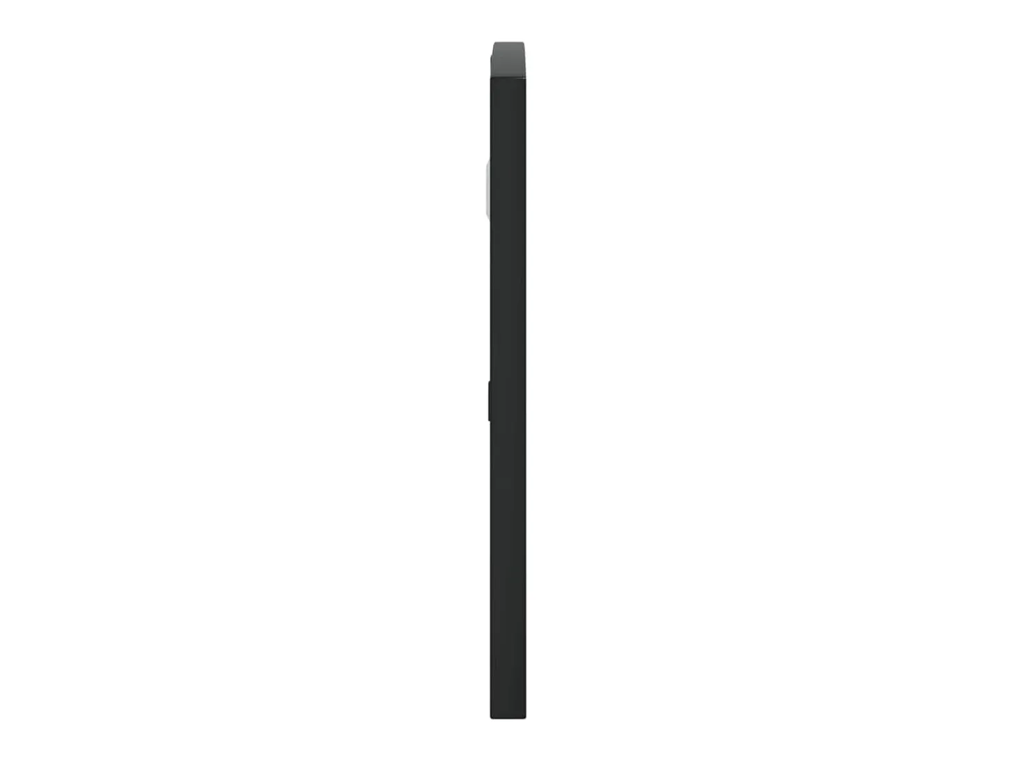 Espejo de pared negro 60x30 cm arco de hierro