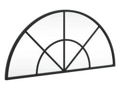 Espejo de pared negro 60x30 cm arco de hierro