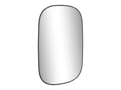 Espejo de pared negro 70x45 cm ES674514