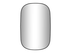 Espejo de pared negro 70x45 cm ES674514