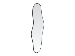 Espejo de pared negro 90x40 cm ES697101