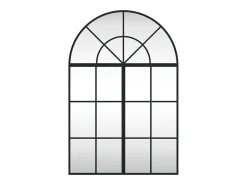 Espejo de pared negro 60x90 cm arco de hierro