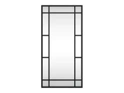 Espejo de pared negro 30x60 cm rectangular de hierro