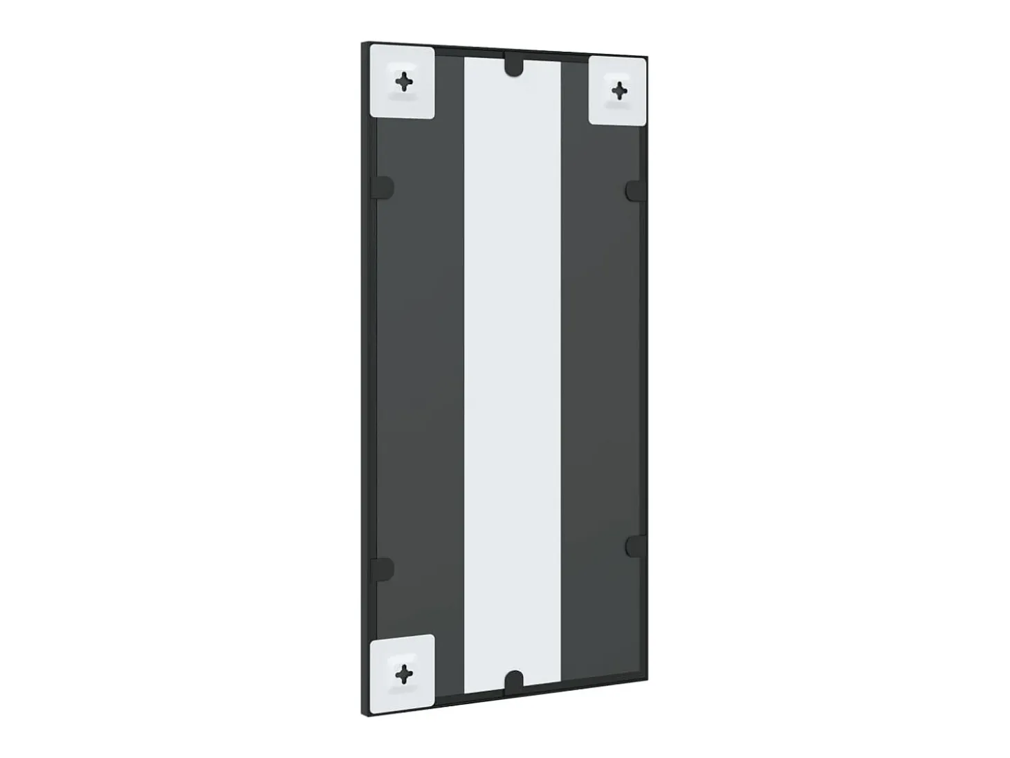 Espejo de pared negro 30x60 cm rectangular de hierro