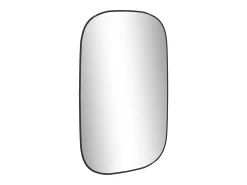 Espejo de pared negro 80x50 cm ES794755