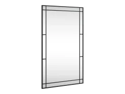 Espejo de pared negro 60x100 cm rectangular hierro