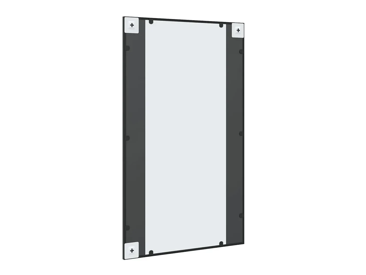 Espejo de pared negro 60x100 cm rectangular hierro