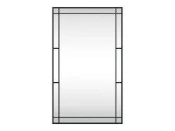 Espejo de pared negro 60x100 cm rectangular hierro