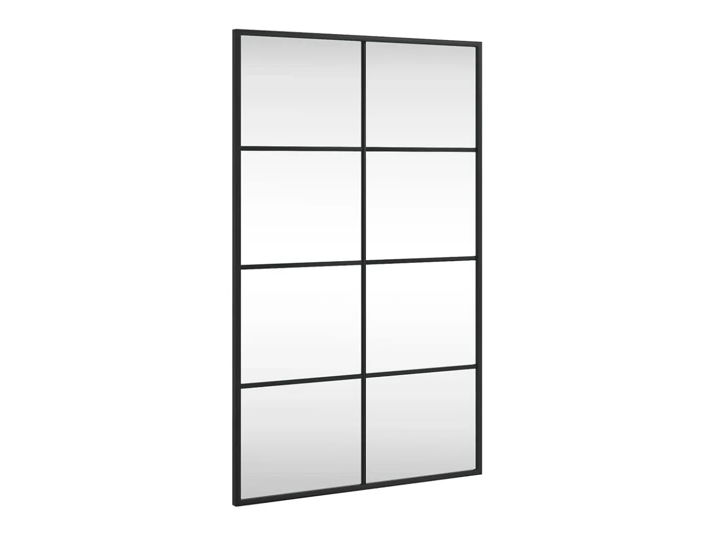 Espejo de pared negro 50x80 cm rectangular hierro