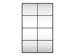 Espejo de pared negro 50x80 cm rectangular hierro