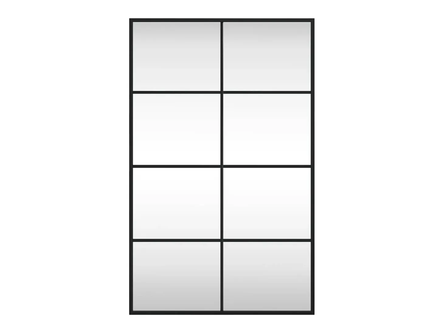 Espejo de pared negro 50x80 cm rectangular hierro