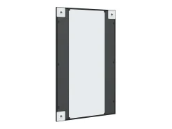 Espejo de pared negro 50x80 cm rectangular hierro