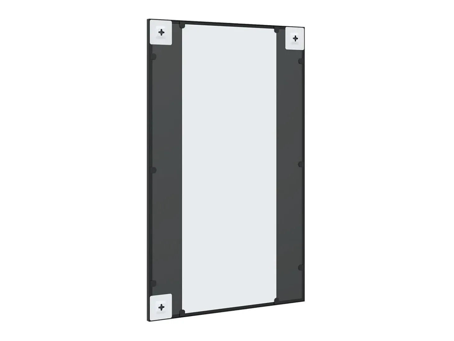 Espejo de pared negro 50x80 cm rectangular hierro