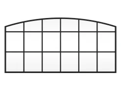 Espejo de pared negro 80x40 cm arco de hierro