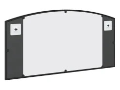 Espejo de pared negro 80x40 cm arco de hierro