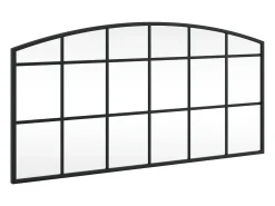 Espejo de pared negro 80x40 cm arco de hierro