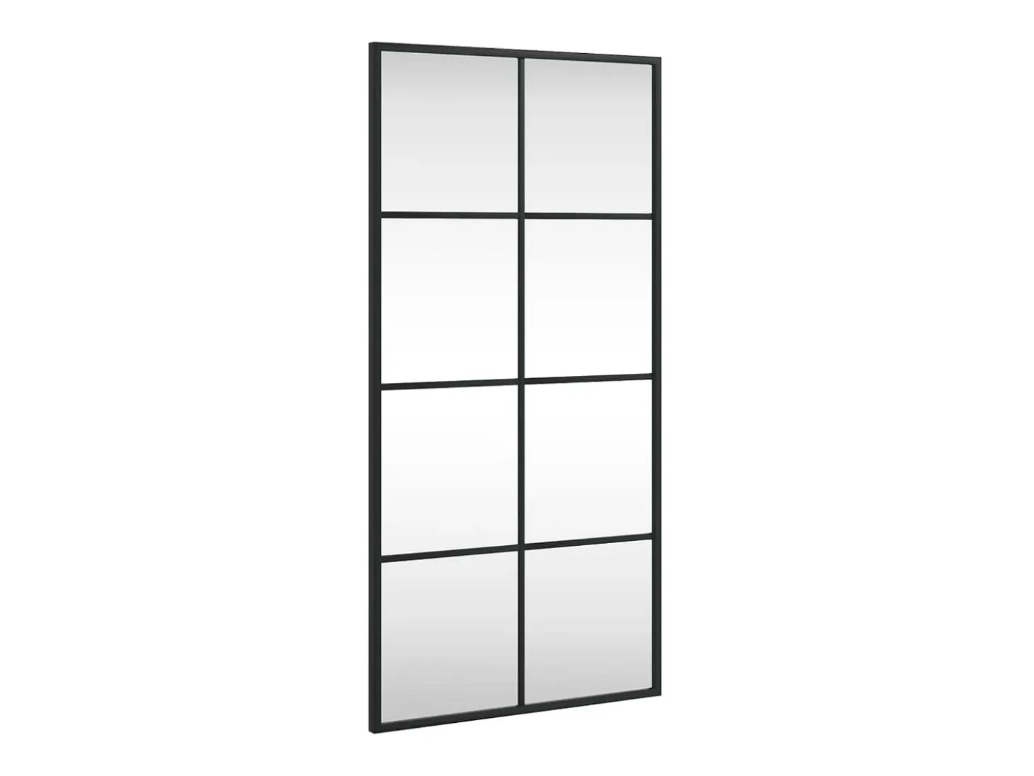 Espejo de pared negro 40x80 cm rectangular hierro