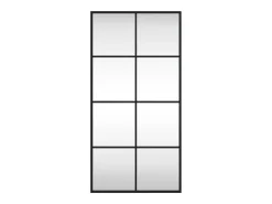 Espejo de pared negro 40x80 cm rectangular hierro