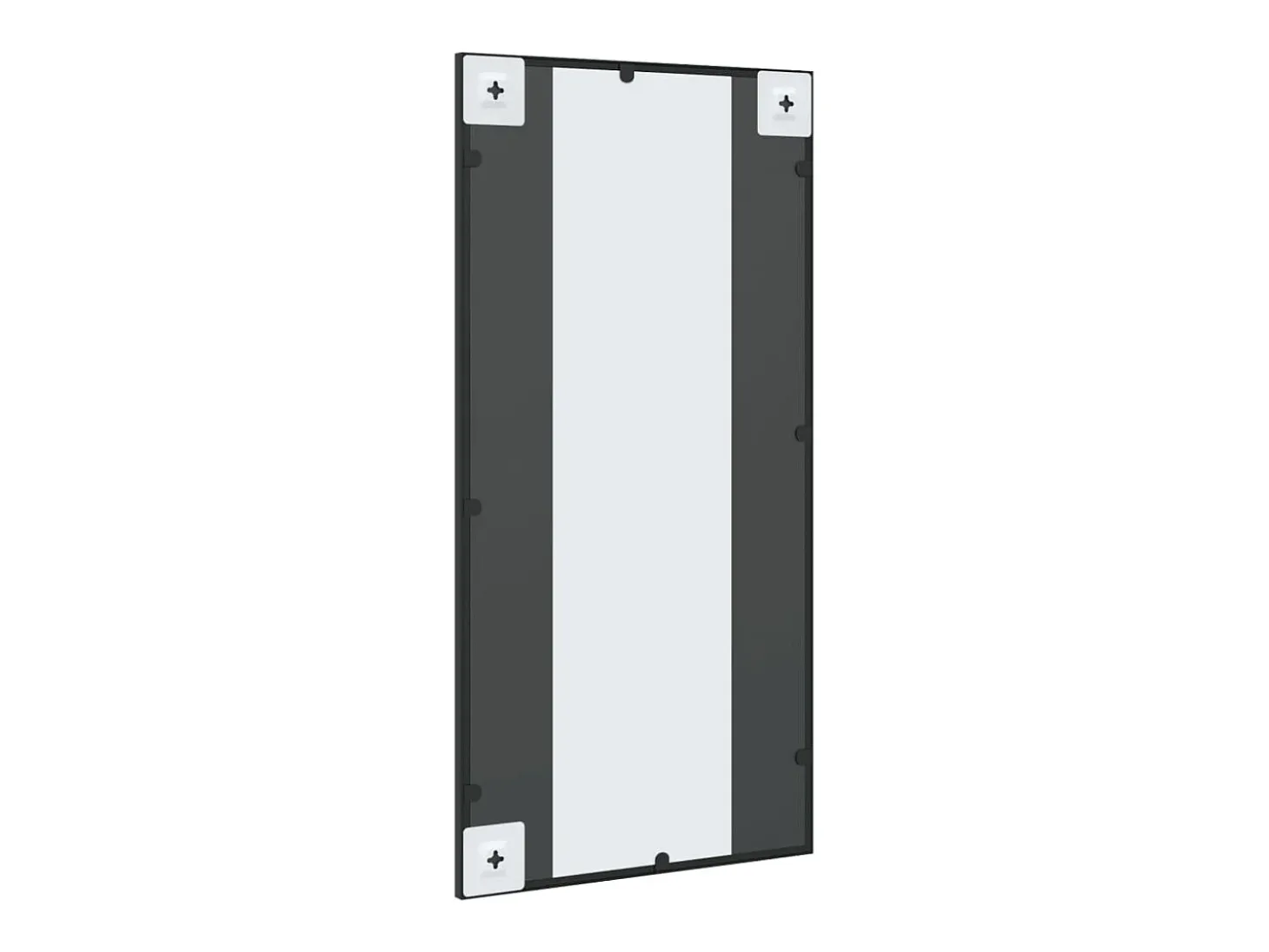 Espejo de pared negro 40x80 cm rectangular hierro