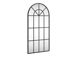 Espejo de pared negro 40x80 cm arco de hierro