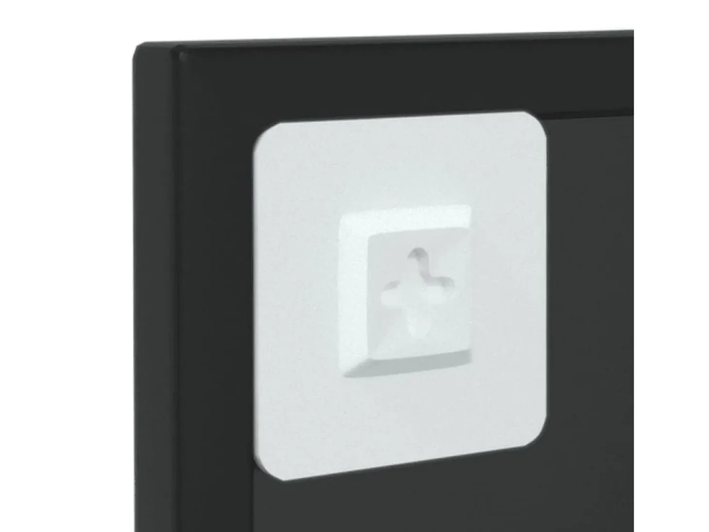 Espejo de pared negro 60x40 cm metal