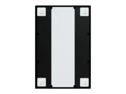 Espejo de pared negro 60x40 cm metal