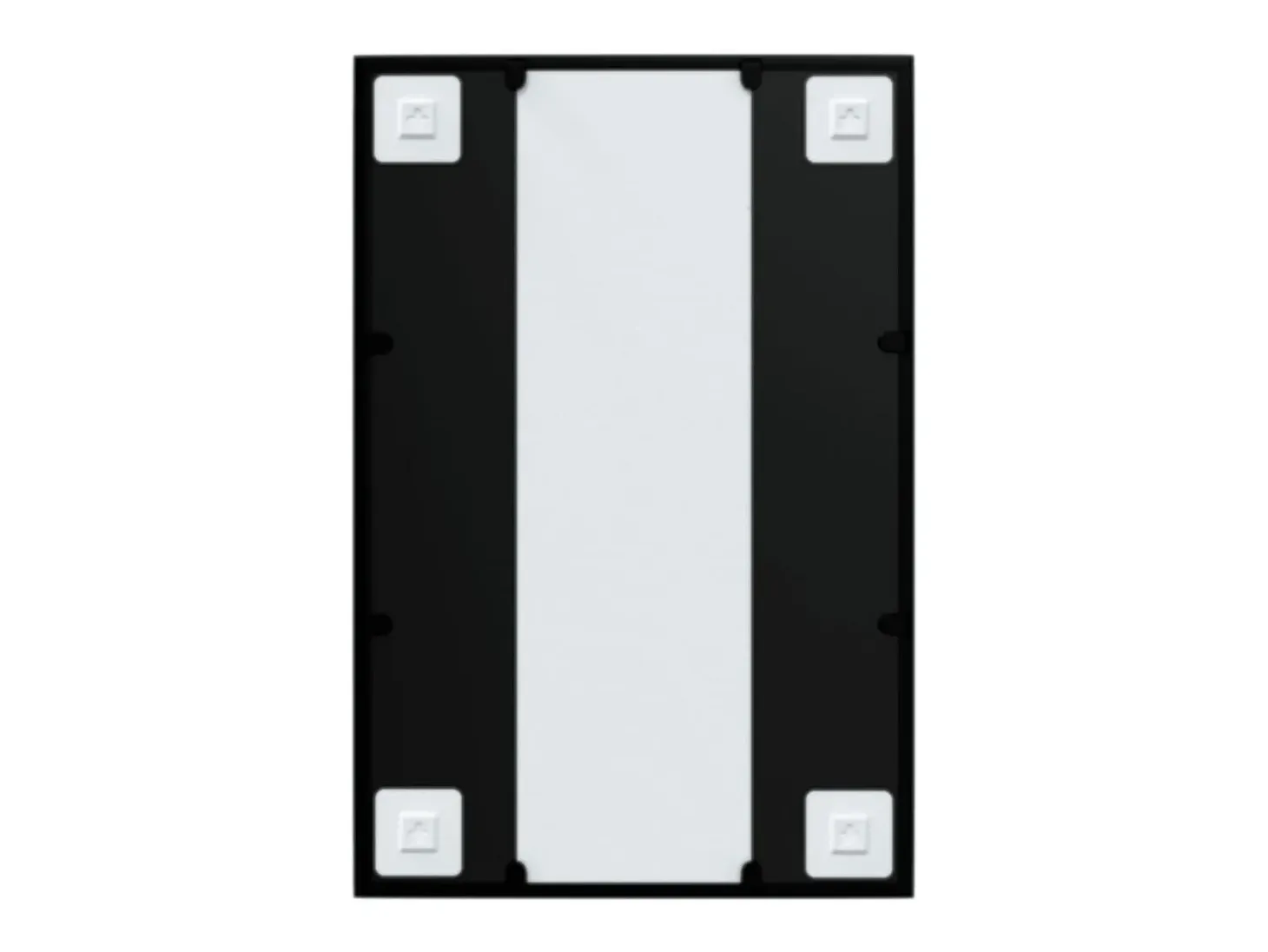 Espejo de pared negro 60x40 cm metal