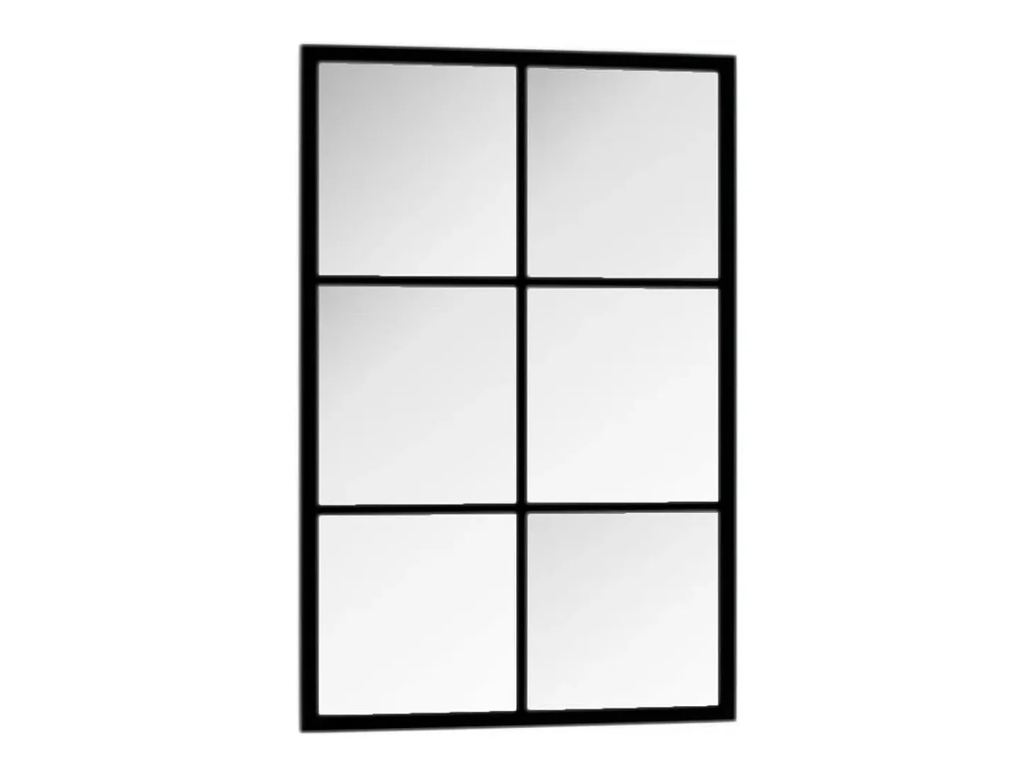 Espejo de pared negro 60x40 cm metal