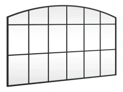 Espejo de pared negro 100x60 cm arco de hierro