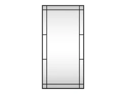 Espejo de pared negro 50x100 cm rectangular hierro