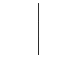Espejo de pared negro 30x100 cm rectangular hierro