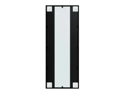 Espejo de pared negro 100x40 cm metal