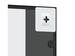 Espejo de pared negro 40x80 cm rectangular hierro