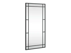Espejo de pared negro 40x80 cm rectangular hierro