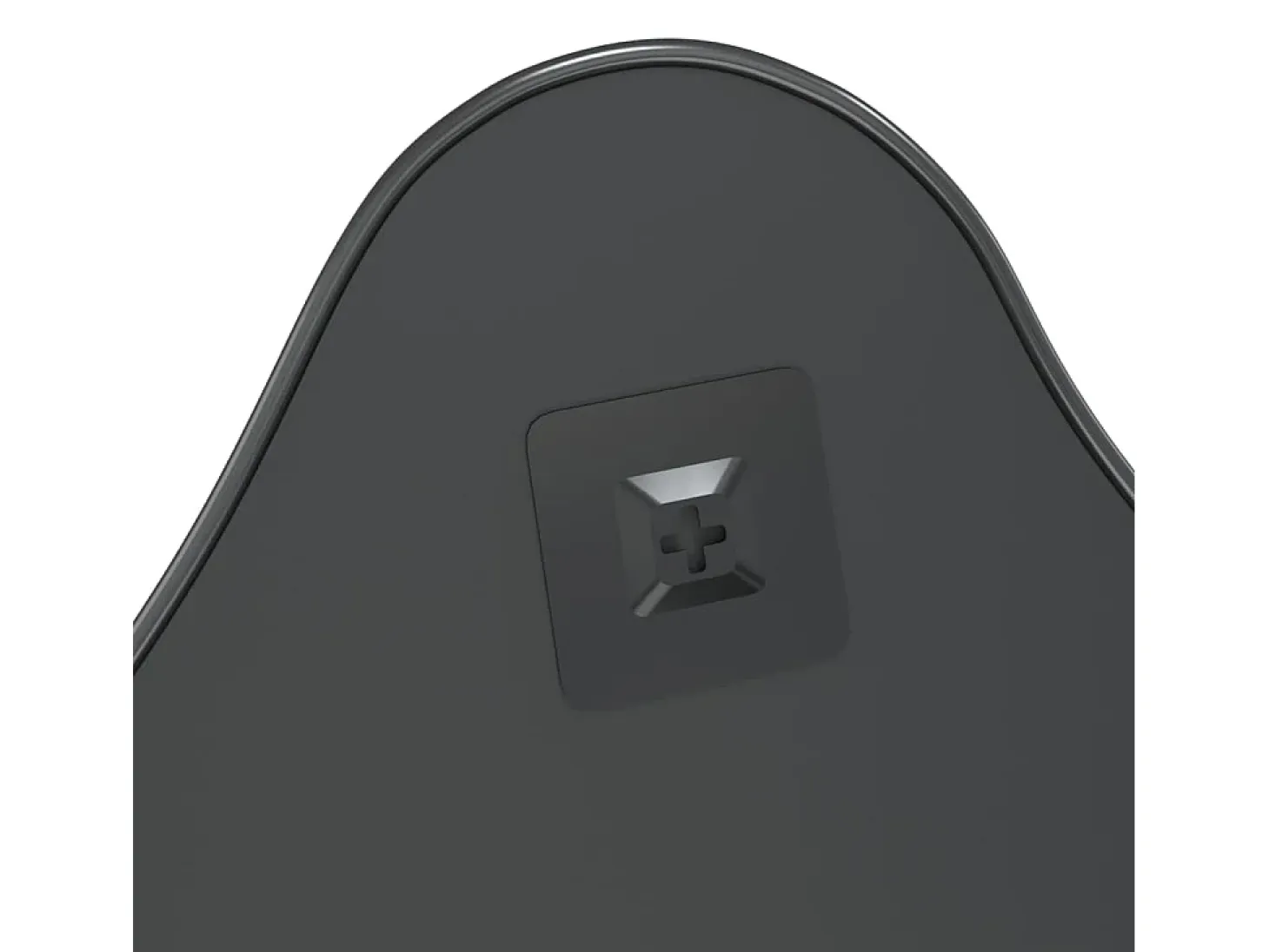 Espejo de pared negro 60x50 cm ES308571
