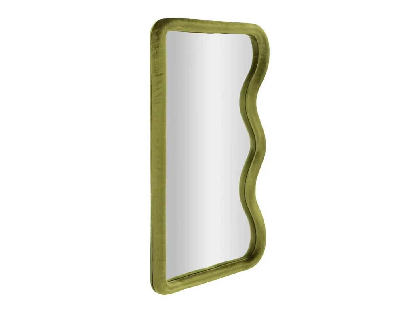 Espejo de pared o de pie en terciopelo ondulado lateral 60x90cm Tod