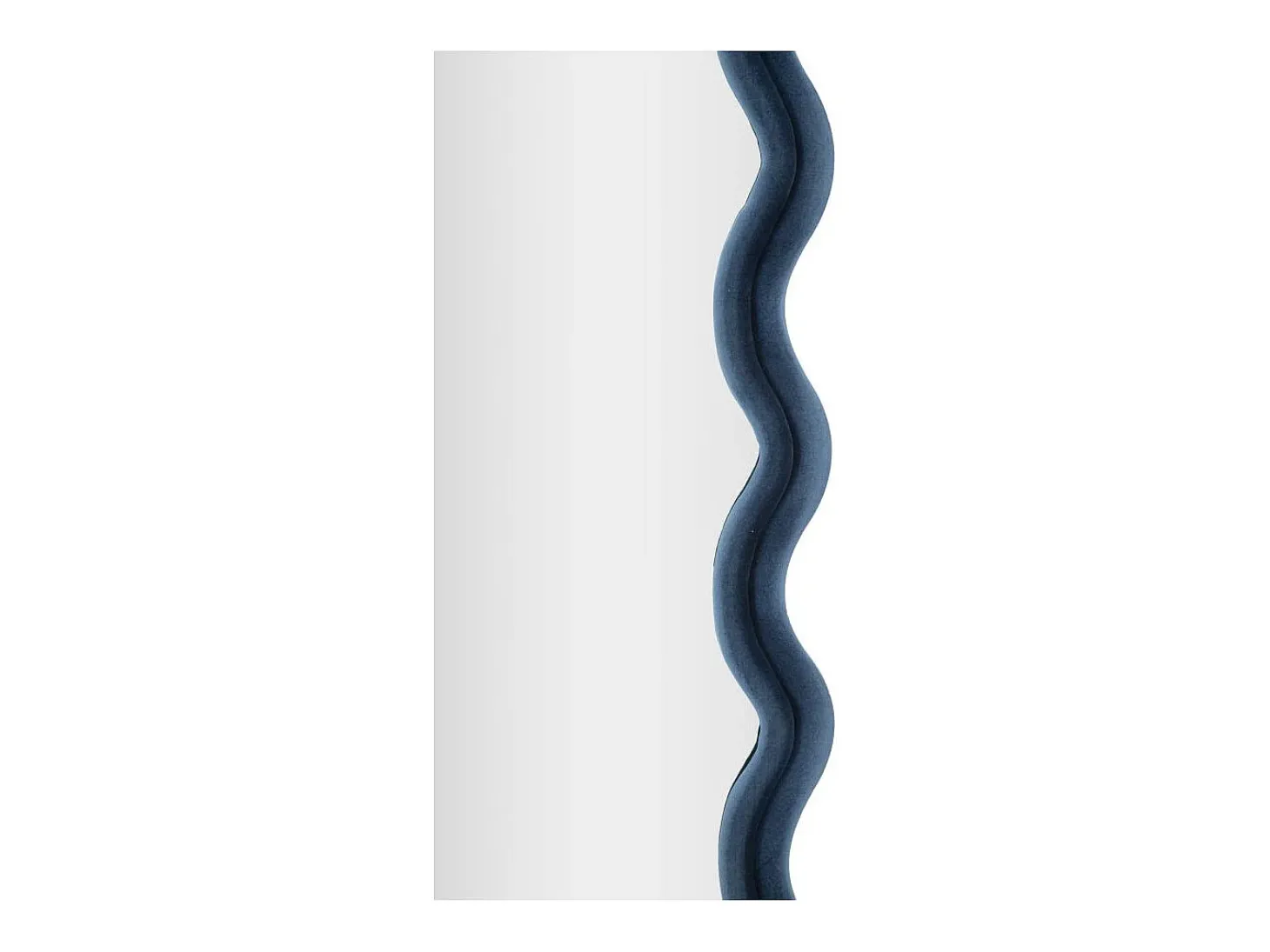 Espejo de pared o de pie diseño ondulado en terciopelo 60x160cm Emily - Azul Marino