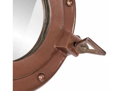 Espejo de pared ojo de buey Ø23 cm aluminio y cristal