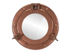 Espejo de pared ojo de buey Ø23 cm aluminio y cristal
