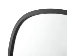 Espejo de pared ovalado 70 x 50 cm negro mate 03_0007896