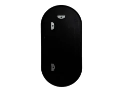 Espejo de pared ovalado 30 x 60 cm negro mate 03_0007952