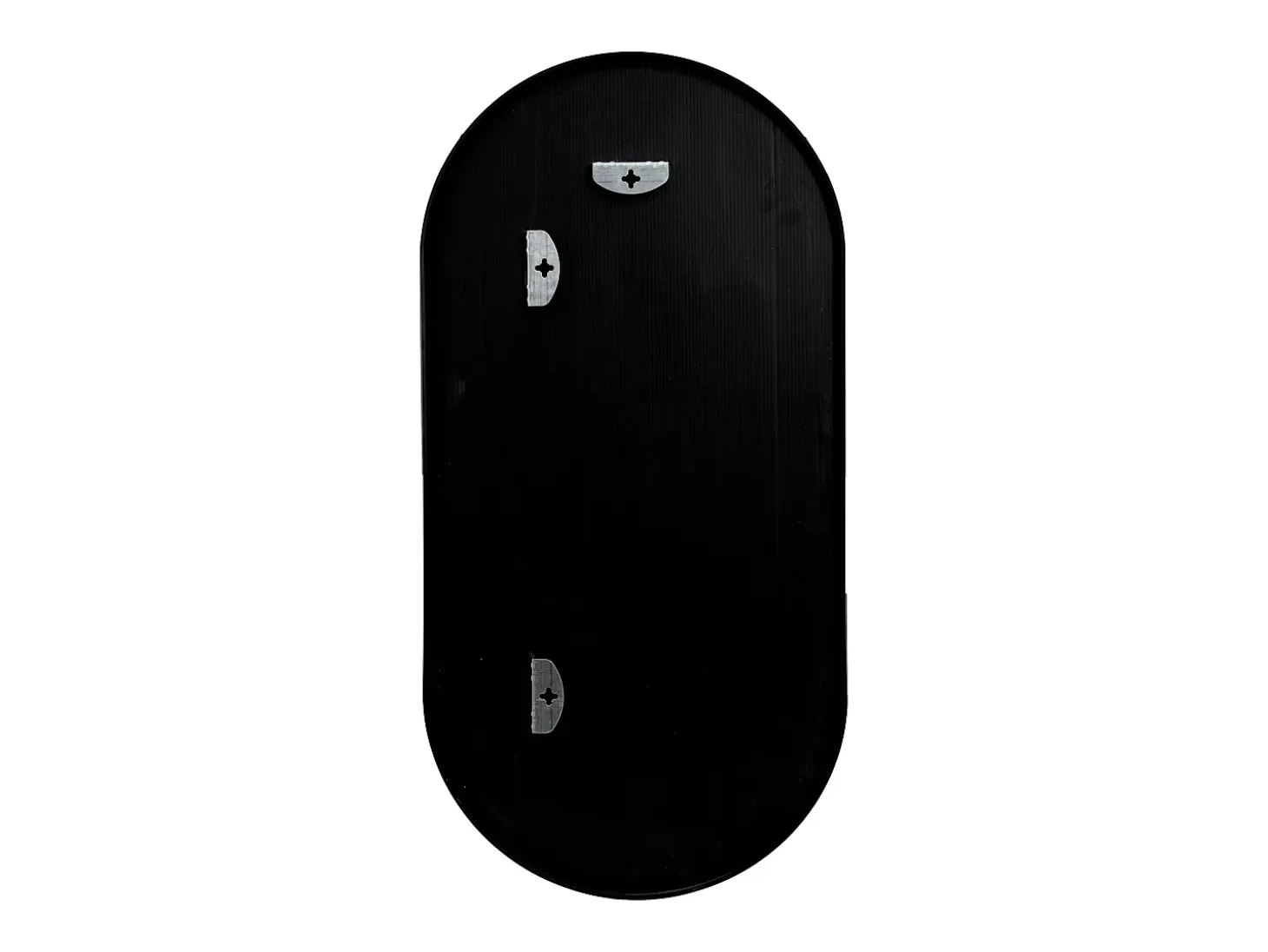Espejo de pared ovalado 30 x 60 cm negro mate 03_0007952