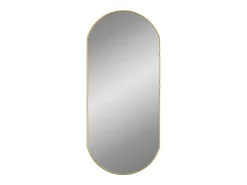 Espejo de pared ovalado dorado 90x40 cm ES340511