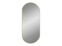 Espejo de pared ovalado dorado 90x40 cm ES340511