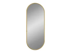 Espejo de pared ovalado dorado 60x25 cm ES405565